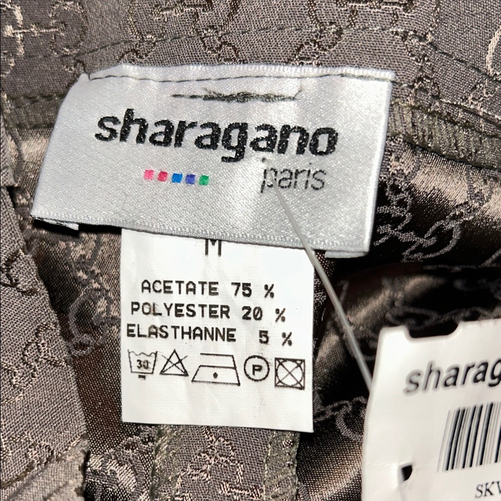 Sharagano Women's Gray Geometric Midi Skirt - Picture 5 of 8